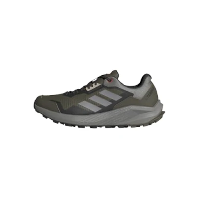 Image de adidas Performance Terrex Trailrider Chaussures de running olive strata charcoal solid grey semi impact orange, Taille: 41 1/3