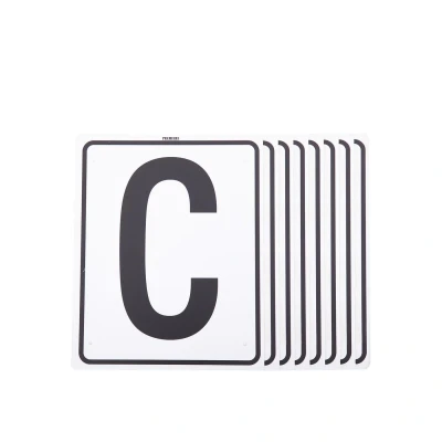 Image de Premiere Lettres de Manège 20x25cm Blanc H E K M B F A C