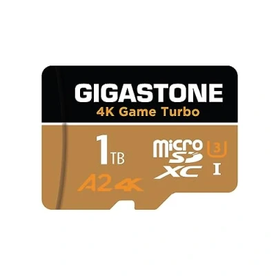 Image de Gigastone Carte Micro SD Game Turbo de 1 to, UHS I U3 C10 Classe 10 Compatible Nintendo Switch, vidéo 4K UHD 100 Mo/s, avec [récupération données Gratuite 5 Ans]