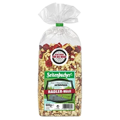 Image de Seitenbacher Radler Müsli I Avoine et épeautre céréales complètes Cerises aigres Chocolat au lait entier Sans blé (3 x 600 g)