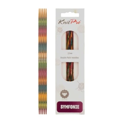 Image de KnitPro KP20117 Aiguilles Double Pointes Bois Multicolore 20 cm x 2,5 mm