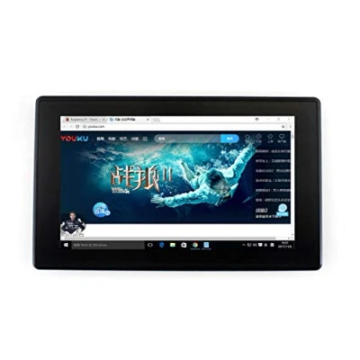 Image de IBest 7inch HDMI LCD (H) (with Case) IPS Capacitive Touch Screen Display 1024x600 Monitor with Toughened Glass Cover for Raspberry Pi, BeagleBone Black, Banana Win10