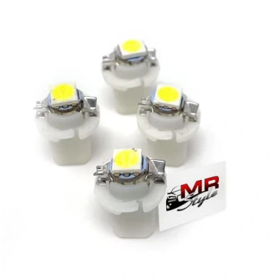 Image de MR Style Lot de 4 éclairages LED haute puissance compatibles avec Renault Twingo 1993 2007 + autocollant (blanc chaud).