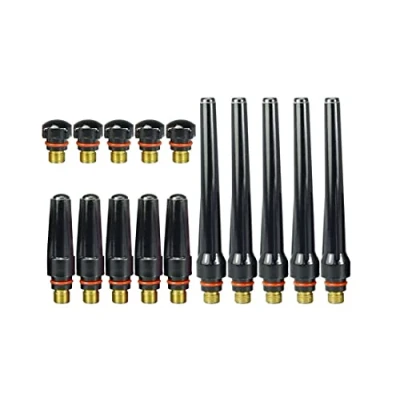 Image de RIVERWELD TIG 57Y02 57Y03 57Y04 Lot de 15 chalumeau soudage Q300 PTA DB SR WP 17 18 26 (Assorti pk)