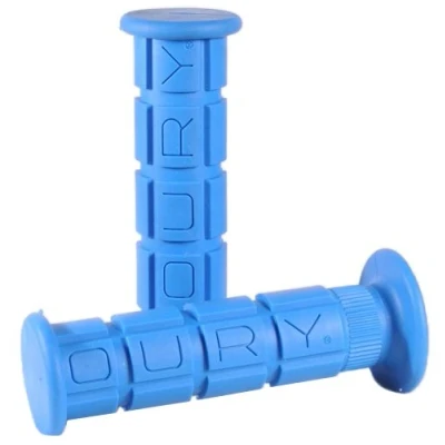 Image de Oury Lenkergriffe Single Compound W/Flange 127x32mm, Blau, OSCFOG