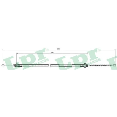 Image de LPR C0135B Câble De Frein 1275/1005 à tambour RENAULT: CLIO 2