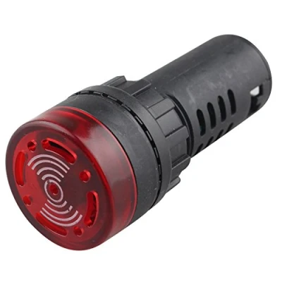 Image de HALJIA Ad1622SM LED Buzzer Signal d&#039;alarme voyant lumineux Flash Alertor DC 12 V 20 mA 22 mm de diamètre