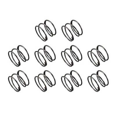 Image de sourcing map Compression Ressort 1.2mm Fil Diamètre, 20mm OD, 15mm Libre Longueur Acier Extension Noir 10Pcs