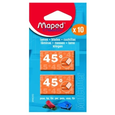 Image de Maped Lames de Cutter à 45 Coupe en Biseau pour Outils MatCutter et Advanced Boîte 10 Rechange