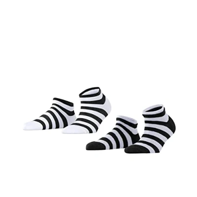 Image de ESPRIT Mesh Stripe 2 Pack, Chaussettes Femme, Coton, Multicolore (Sortiment 30), 35 38 (Lot De 2)