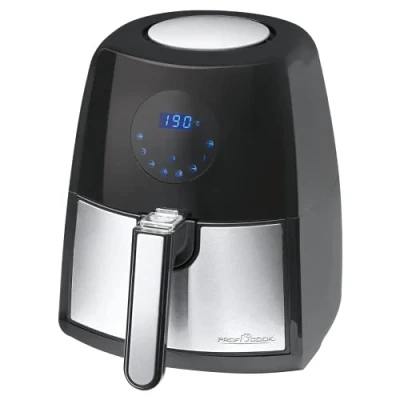 Image de ProfiCook PC FR 1147 H Friteuse à Air Chaud en acier inoxydable Capacité de 2,5 Litres Thermostat réglable continu 7 programmes Commande Tactile Affichage LED 1500 W