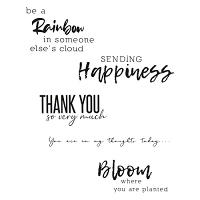 Image de Sizzix tampons Transparents, Sunnyside Sentiments #1, OS