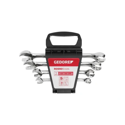 Image de GEDORE R05905004 Kit de clés à fourche et polygonale cliquet Acier chrome vanadium