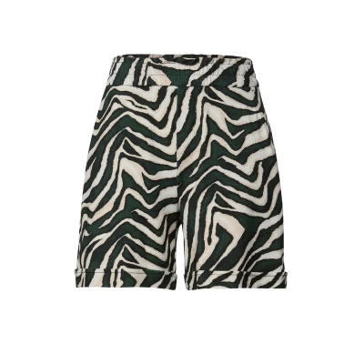 Image de Street One A379431 Short Paperbag à Motifs, Vert pin Grove, 44W Femme