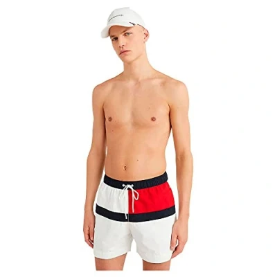 Image de Tommy Hilfiger Drawstring Short de bain, Homme, Taille: Small, White