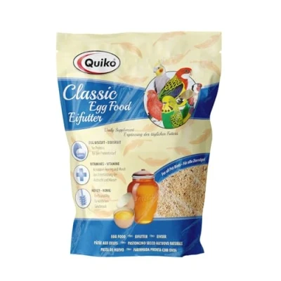 Image de Quiko Classic Nourriture à Base d&#039;oeufs 1 kg concentrée &amp; d&#039;élevage pour Toutes Les espèces d&#039;oiseaux d&#039;ornement