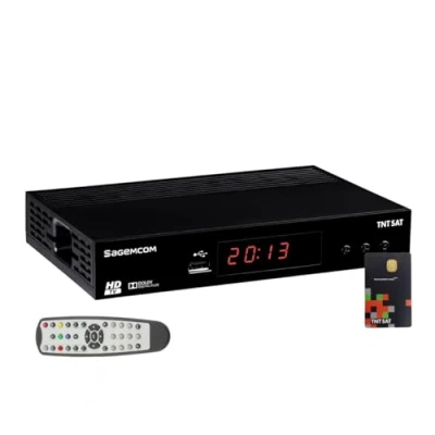 Image de Sagemcom Décodeur Satellite HD Astra N1 + Carte TNTSAT V6 Chaînes TNT Françaises recepteur demodulateur