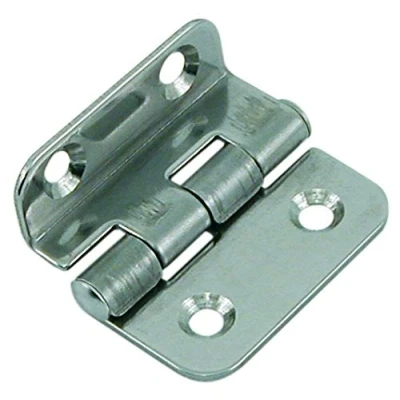 Image de EUROMARINE 2 CHARNIERES DEPORTEES HEXAG INOX 63/40 MM