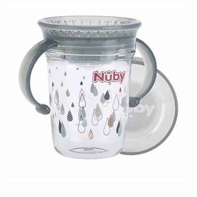 Image de Nûby Gobelet Magique 360 en Tritan™ 240ml Gris