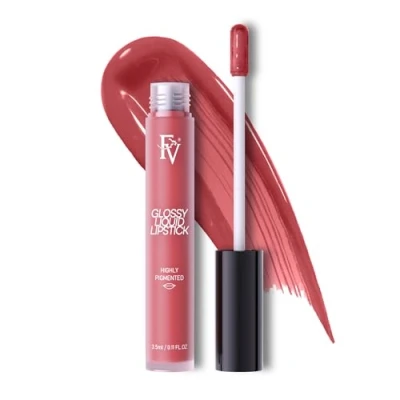 Image de Rouge À Lèvres Liquide FV Haute Pigmentation, Finition Brillante, Hydratation Intense, Longue Durée, Teinte Coy Glossy
