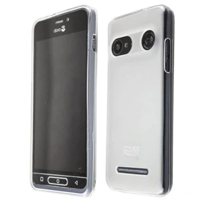 Image de caseroxx Coque pour Doro 8035, TPU Housse Étui de Protection Antichoc Smartphone (Coque Coloris Transparent)