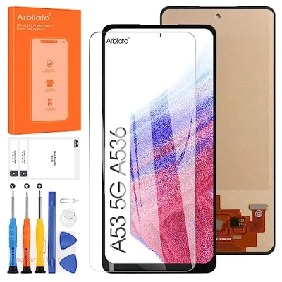 Image de Arbilato Écran LCD pour Samsung Galaxy A53 5G A536 Numériseur SM A536B A536U A536W Display Tactile Remplacement Verre Panneau Full Assemblée Kit