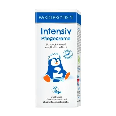 Image de PAEDIPROTECT crème de soin intensif 75ml, hydrate les peaux sèches &amp; irritées, sans parfum pour bébé le visage, corps mains, soulage démangeaisons et prévient inflammations
