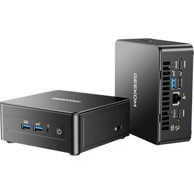 Image de GEEKOM IT15 Mini PC 2025 Edition avec 15th Intel Core Ultra 9 285H, (16C, 16T, 5,4 GHz) 32 Go DDR5, 2 to SSD, WiFi 7, BT 5.4, Windows 11 Pro, Iris XE Graphics 8K Ordinateur de Bureau