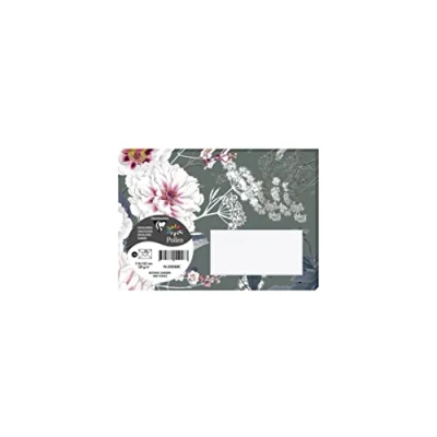 Image de Clairefontaine 55030C Paquet de 20 Enveloppes Imprimées Gommées Format C6 11,4x16,2cm 120g Coloris Vert Foncé Thème Botanic Garden Invitation Evènements et Correspondance Gamme Pollen