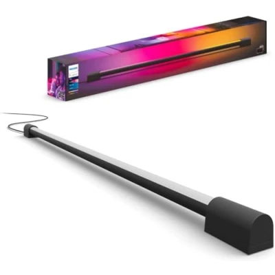 Image de Philips Hue Play Gradient Light Tube 75cm, Noir, synchronisation de la lumière avec l&#039;écran (nécessite Sync Box non fourni), fonctionne Alexa, Google Assistant et Apple Homekit