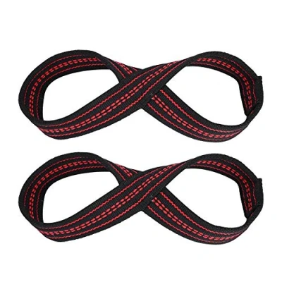 Image de VGEBY1 Sangles en Forme de 8, Figure 8 Straps, Sangle d&#039;haltérophilie, Protège Poignets d&#039;haltérophilie pour la Protection des Mains (M)