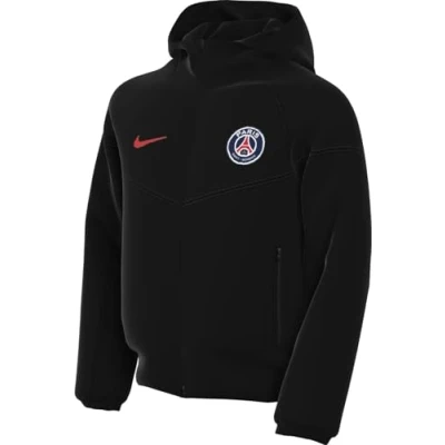 Image de Nike Performance Paris Saintgermain PSG TECH Unisex Sweat zippé pour enfants, Taille: 10 12a, Black/university red