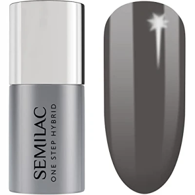 Image de Semilac UV vernis à ongles hybride One Step Hybrid 3in1 S195 Eternal Stone Grey 5 ml