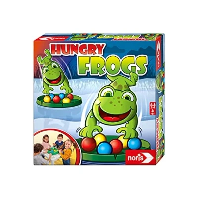 Image de Noris Grenouille Hungry Frogs, Le Jeu Amusant de Capture et Snap pour Petits Grands, Les Enfants à partir 4 Ans, 606061859, Multicolore