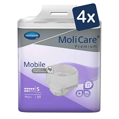 Image de 4x MoliCare Premium Mobile, 8 Tropfen Gr S, 14 Stück B09XVNK7HM Packung (14 Stück)