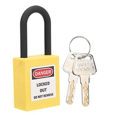 Image de Verrou de consignation, cadenas consignation portable 38 mm pour outil sécurité(jaune)