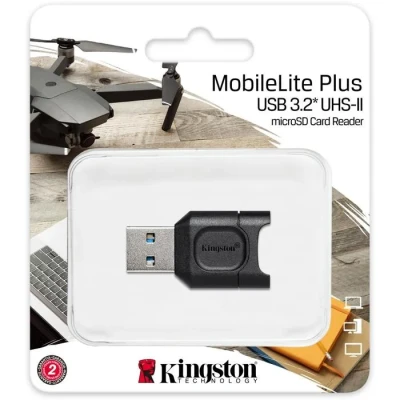 Image de Kingston MobileLite Plus (MLPM) microSD Card Reader USB 3.1 microSDHC/SDXC UHS II