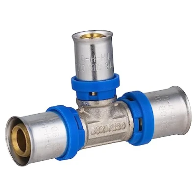 Image de Raccord Multicouche à Sertir Multi profils Té Réduit Ø20 Ø16 NOYON &amp; THIEBAULT