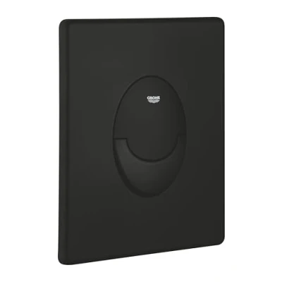 Image de GROHE Start Plaque de Commande, Double Touche Interrompable, Economie d&#039;Eau, Montage Vertical, ABS, Noir Mat, 389642430