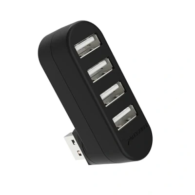 Image de SABRENT Hub USB, Adaptateur USB orientable à 90/180, Data 4 Ports, multiport pour Macbook, Mac Pro/Mini, iMac, Surface Pro, XPS, Notebook PC, clés etc.(HB UMN4)