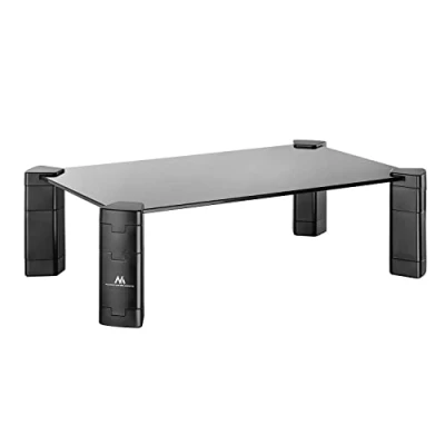 Image de Support d&#039;écran réglable en hauteur Maclean MC 934 d&#039;ordinateur portable Verre trempé Rehausseur jusqu&#039;à 20 kg max