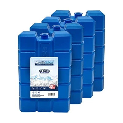 Image de Schone Lot de 4 Blocs Glace épais 400 ML Liquide Refroidissement Qui Reste Tout Simplement congelé Plus Longtemps