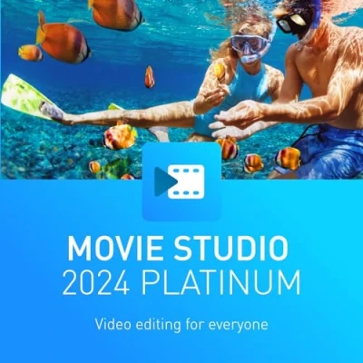 Image de MAGIX Movie Studio 2024 Platinum : Le montage vidéo créatif pour tous Programme de Éditeur Windows 10/11 PC Licence téléchargement 1