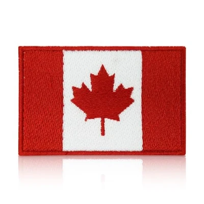Image de Patch Canada avec fermeture à fixation Patchs drapeau du Canada, écussons pour l&#039;extérieur Finally Home