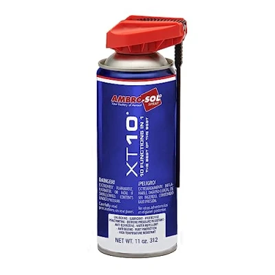 Image de Ambro Sol S159 Spray Lubrifiant Multi Usage Débloquant XT10 avec Vanne de Distribution à 360¿, Bombe En Fer Blanc 100% Recyclable l’Infini 400 ml