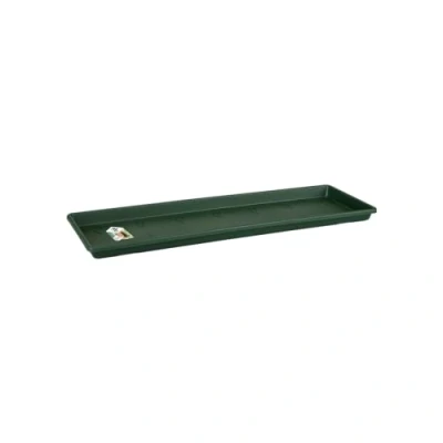 Image de Elho Green Basics Balconnière Soucoupe 40 pour Balcon &amp; Extérieur Ø 37.5 x H 2.5 cm Vert/Leaf