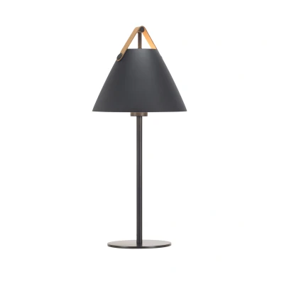 Image de STRAP Lampe à poser Métal/Cuir H55cm Noir Design For The People designé par BJØRN+BALLE H 55cm / Ø 25cm cordon d&#039;alimentation L