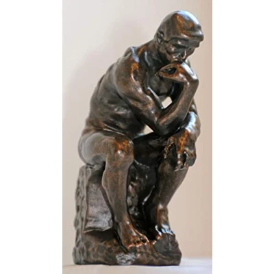 Image de The Thinkler Sculpture, 14cm Museumsshop (Replicat) Auguste Rodin #01 by Parastone Museums Kollektion