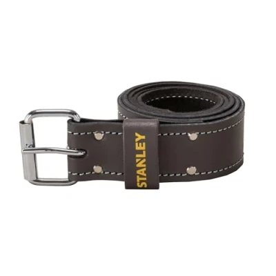 Image de STANLEY Ceinture en Cuir de Qualité Supérieure Double Couture Piquée Renfort Par Rivets S&#039;Adapte à Toutes Les Tailles 130 x 2,5 6,5 cm STST1 80119