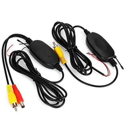 Image de RCA Émetteur Récepteur sans Fil pour Caméra de Recul Vue Arrière Voiture Moniteur Parking System, 12V (Fit for Navigators, Monitor, Rearview Mirrors)